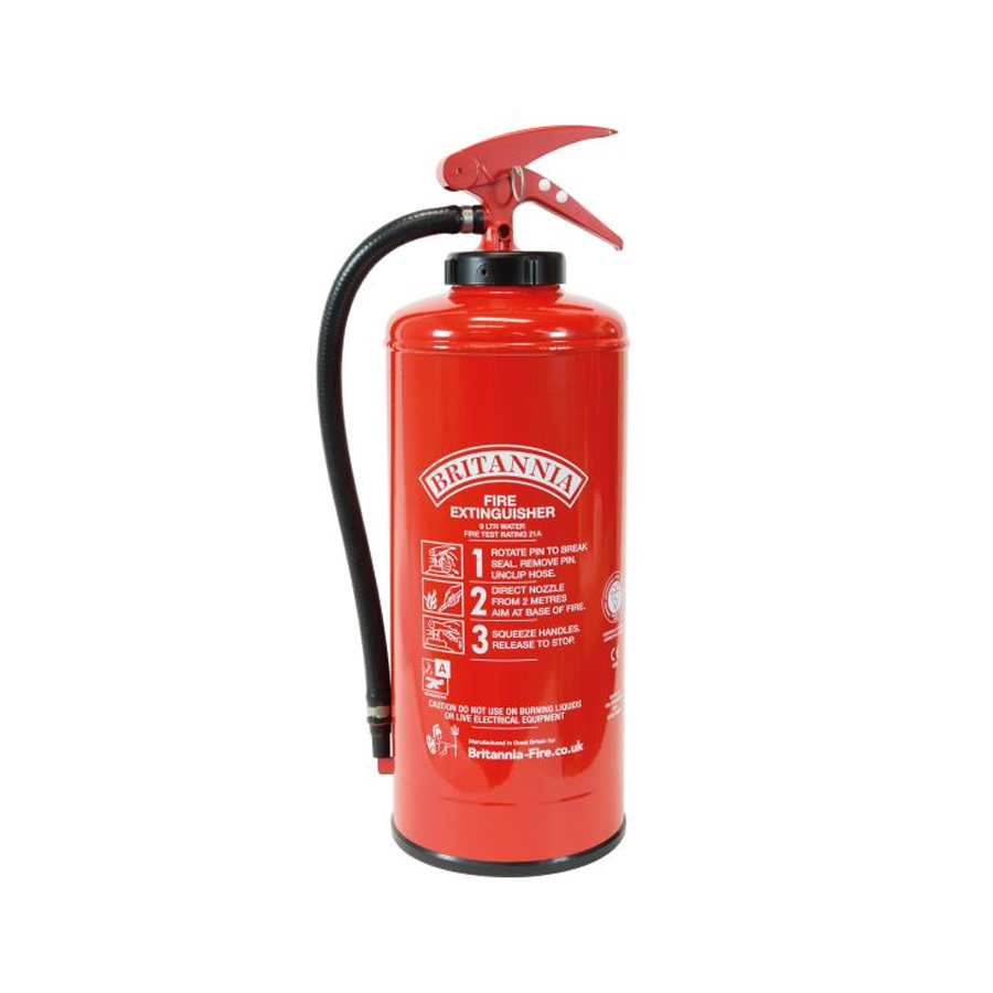 water fire extinguisher used for