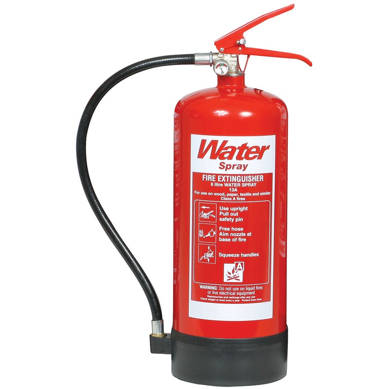 water fire extinguisher used for